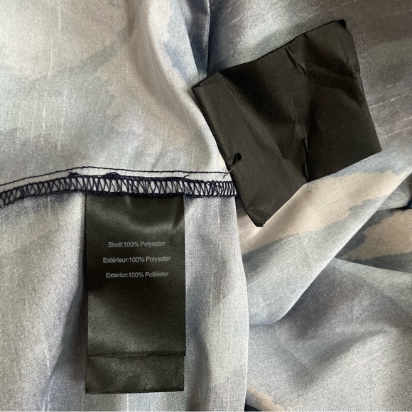 NWT Donna Karan Floral Print A-Line Belted Shantung Midi Shirtdress, Size 4 - Picture 12 of 14